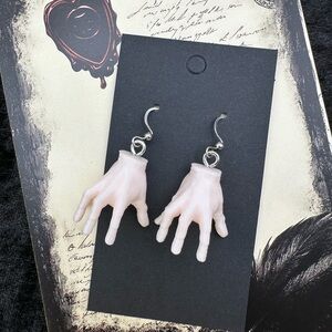 Thing Hand Earrings Wednesday & Adams Family Inspired